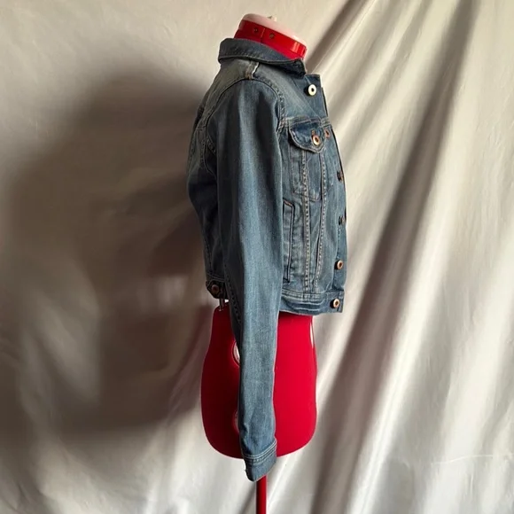 Divided Blue Jean Jacket - Picture 3 of 7